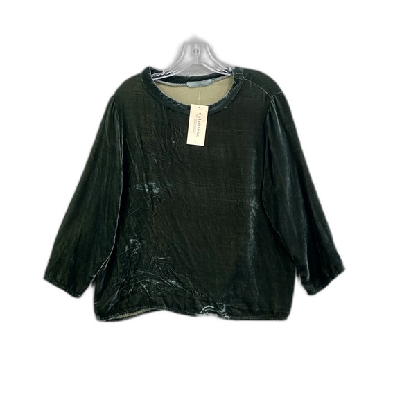 cut loose Tops - Cut Loose Velvet Blouse Top Womens Large Scoop Neck Quarter Sleeves Made in USA